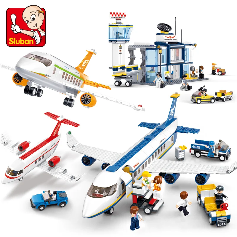 Sluban City Plane Series International Airport Airbus Aircraft Airplane Sets Dolls DIY Model Building Blocks Toys for Kids Gifts
Sluban City Plane Series International Airport Airbus Aircraft Airplane Sets Dolls DIY Model Building Blocks Toys for Kids Gifts