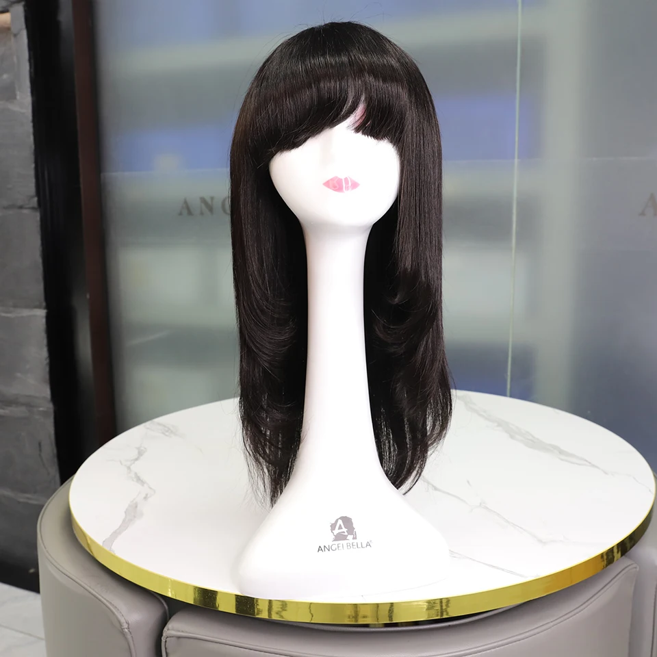 Glueless Wig Straight Layered Wigs Human Hair Bang Wig for Women 26 Inches Brazilian Machine Made Wigs Perruque Cheveux Humain
Glueless Wig Straight Layered Wigs Human Hair Bang Wig for Women 26 Inches Brazilian Machine Made Wigs Perruque Cheveux Humain