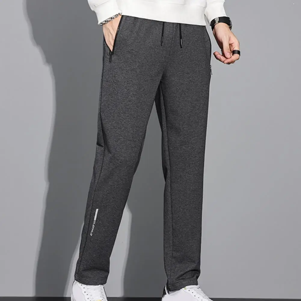 Solid Color Men Trousers Cozy Men's Winter Pants Soft Thick Elastic Waist Loose Straight Fit with Drawstring Pockets for Fall
Solid Color Men Trousers Cozy Men's Winter Pants Soft Thick Elastic Waist Loose Straight Fit with Drawstring Pockets for Fall