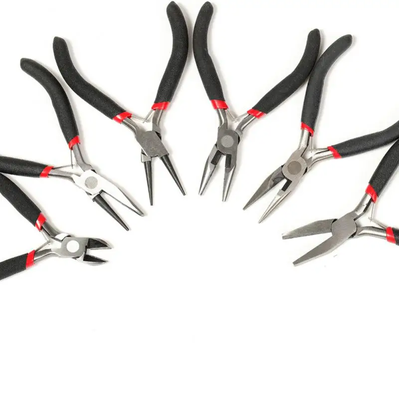 Black Metal Mini Jewelry Pliers Cutter Chain Round Bent Nose Beading Making Repair Tool Kit For DIY Jewelry Tool Pliers
Black Metal Mini Jewelry Pliers Cutter Chain Round Bent Nose Beading Making Repair Tool Kit For DIY Jewelry Tool Pliers
