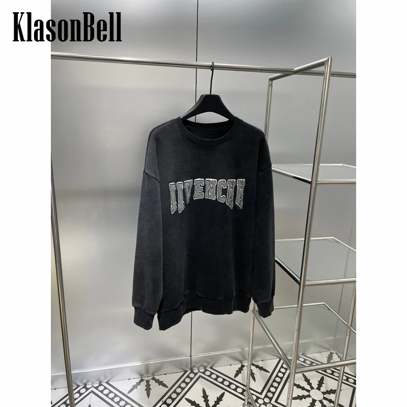 12.23 KlasonBell Round Neck Embroidery Letter Washed Loose Cotton Pullover Sweatshirt Women
12.23 KlasonBell Round Neck Embroidery Letter Washed Loose Cotton Pullover Sweatshirt Women