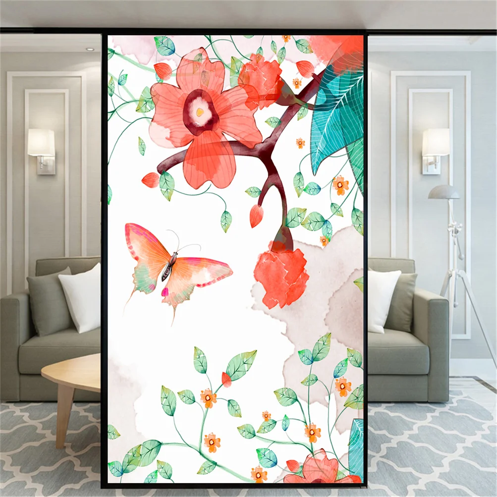 Privacy Window Film No-Glue Decorative Glass Covering Static Cling Frosted Flower Butterfly Window Stickers for Home Decor
Privacy Window Film No-Glue Decorative Glass Covering Static Cling Frosted Flower Butterfly Window Stickers for Home Decor