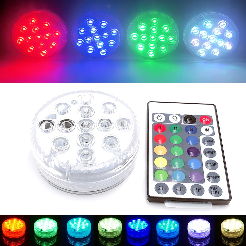 13 светодиодов Дистанционное Управление RGB погружной светильник Водонепроницаемый подводный светильник s лампа для плавательных бассейнов ... 
13 светодиодов Дистанционное Управление RGB погружной светильник Водонепроницаемый подводный светильник s лампа для плавательных бассейнов ...