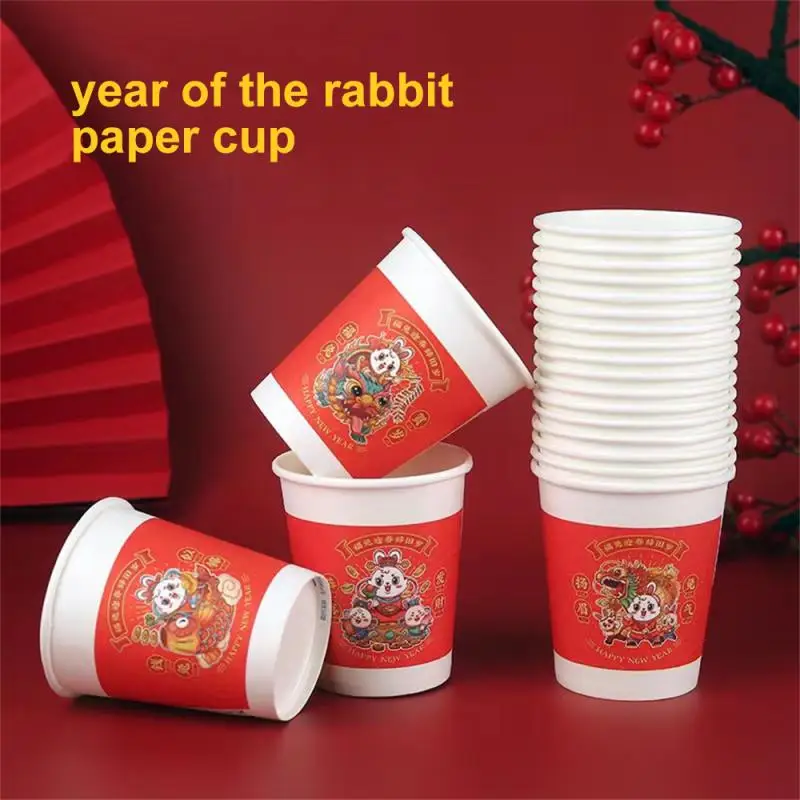 Disposable Water Cup Chinese Style Cartoon Rabbit Shape New Year Paper Cup New Year Goods Cup Water Bottle
Disposable Water Cup Chinese Style Cartoon Rabbit Shape New Year Paper Cup New Year Goods Cup Water Bottle