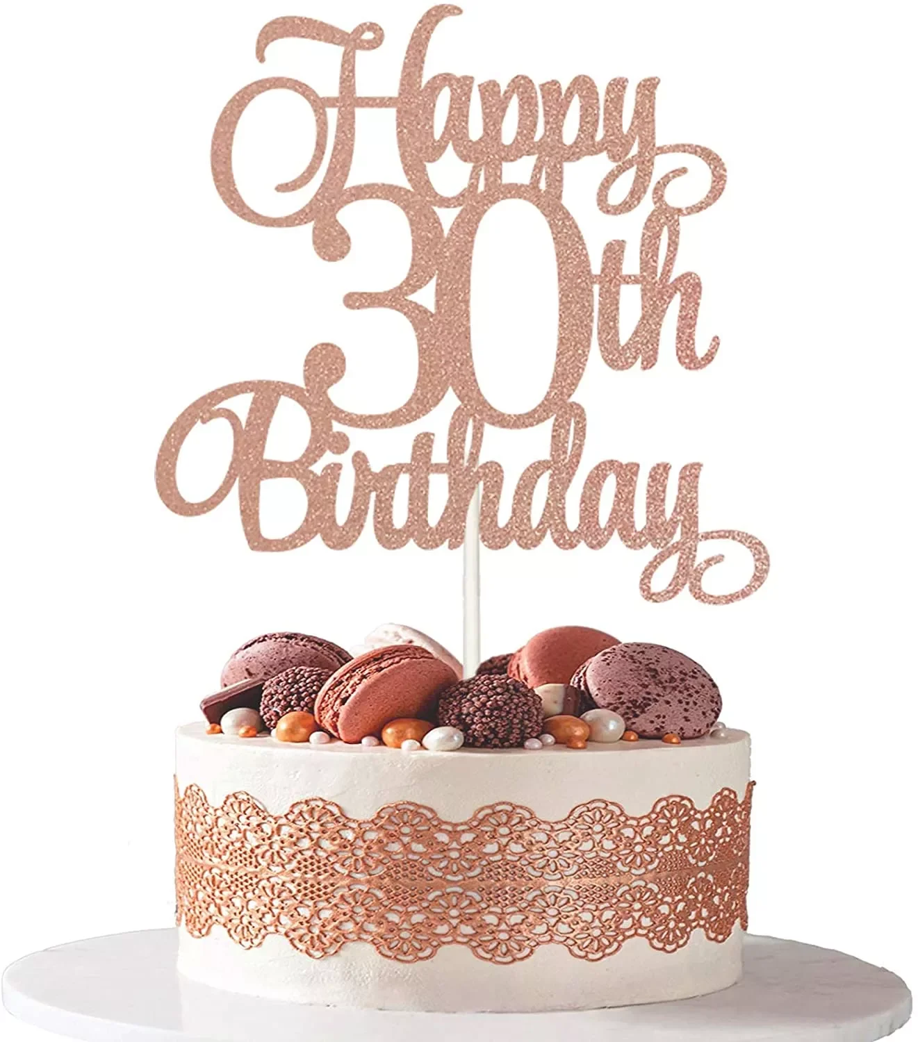 Rose Gold 30th Happy Birthday Cake Topper Cupcake Toppers Decoration Party Supplies Cake Decorating Baking Accessories
Rose Gold 30th Happy Birthday Cake Topper Cupcake Toppers Decoration Party Supplies Cake Decorating Baking Accessories