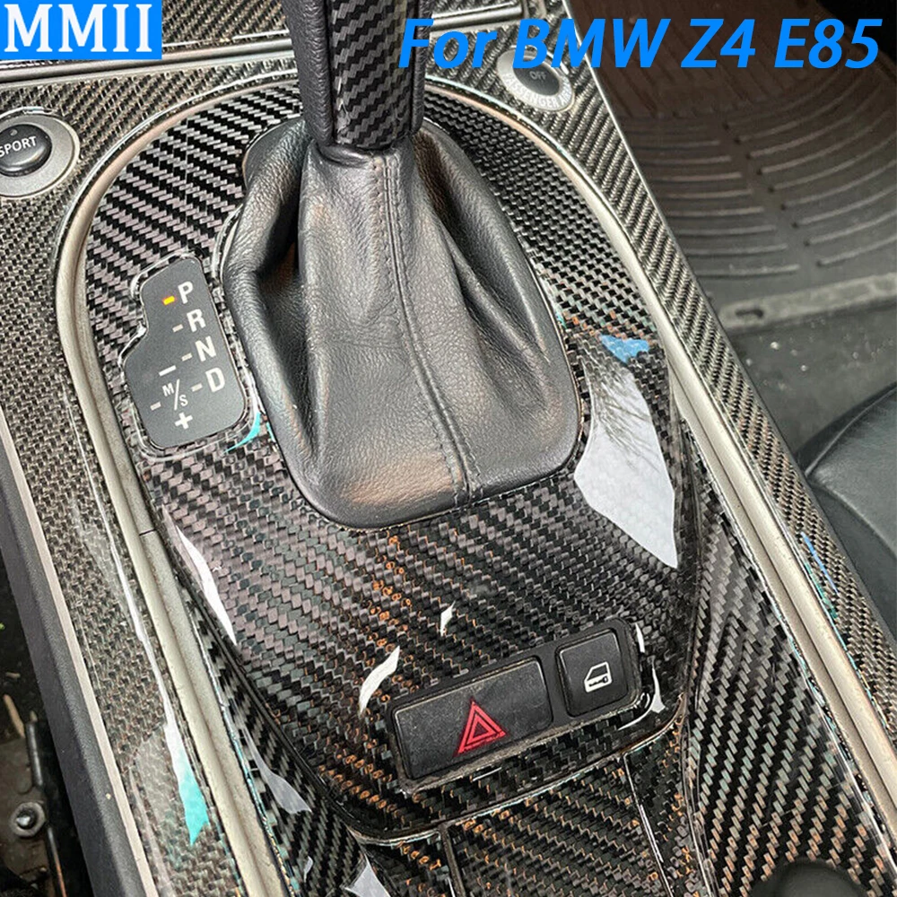 Для BMW E85 Z4 2003-2008 натуральное углеродное волокно автоматическая панель переключения передач отделка крышка набор украшения интерьера автомобиля аксессуары стикер
Для BMW E85 Z4 2003-2008 натуральное углеродное волокно автоматическая панель переключения передач отделка крышка набор украшения интерьера автомобиля аксессуары стикер