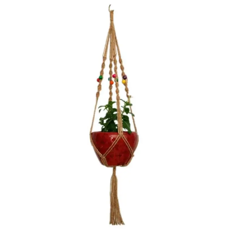Handmade Colorful Macrame Plant Hangers Indoor Outdoor Flower Hanging Basket Cotton Rope 4 Legs Balcony Pot Hanger Room Decor
Handmade Colorful Macrame Plant Hangers Indoor Outdoor Flower Hanging Basket Cotton Rope 4 Legs Balcony Pot Hanger Room Decor
