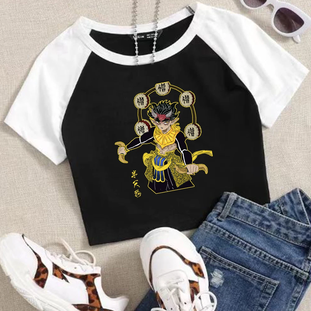 Demon Slayer Hantengu Woman's Crop T-Shirt Anime Girls Fashion O-Neck Short Sleeves Streetwear
Demon Slayer Hantengu Woman's Crop T-Shirt Anime Girls Fashion O-Neck Short Sleeves Streetwear