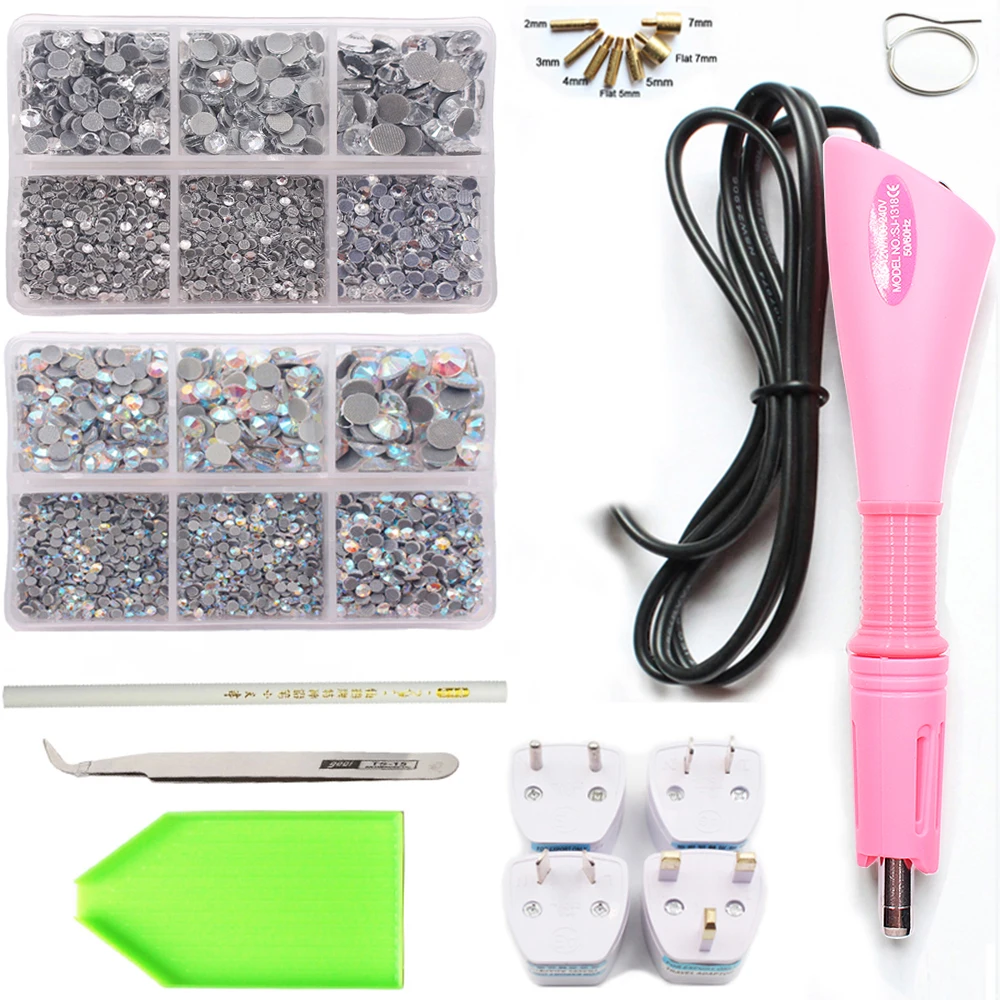 Rhinestones Self-adhesive Heating Hotfix Applicator Wand Gun Use for Rhinestones Crystals Strass hot Fix Rhinestones for clothes
Rhinestones Self-adhesive Heating Hotfix Applicator Wand Gun Use for Rhinestones Crystals Strass hot Fix Rhinestones for clothes