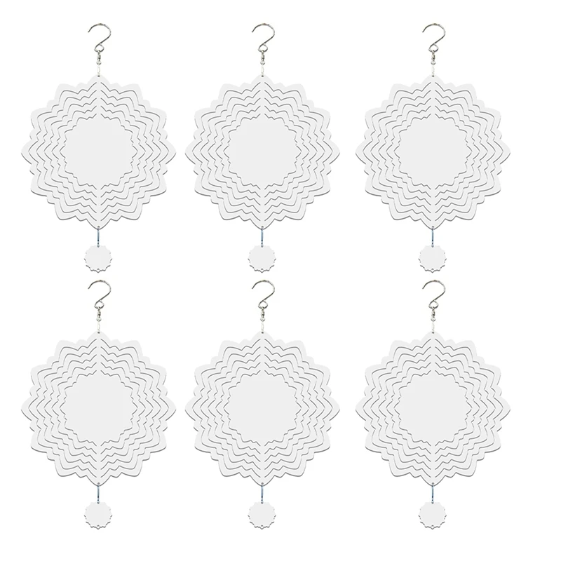 6Pcs Sublimation Wind Spinner Blanks 3D Wind Spinners Hanging Wind Spinners For Outdoor Garden Decoration Q-8 Inch
6Pcs Sublimation Wind Spinner Blanks 3D Wind Spinners Hanging Wind Spinners For Outdoor Garden Decoration Q-8 Inch