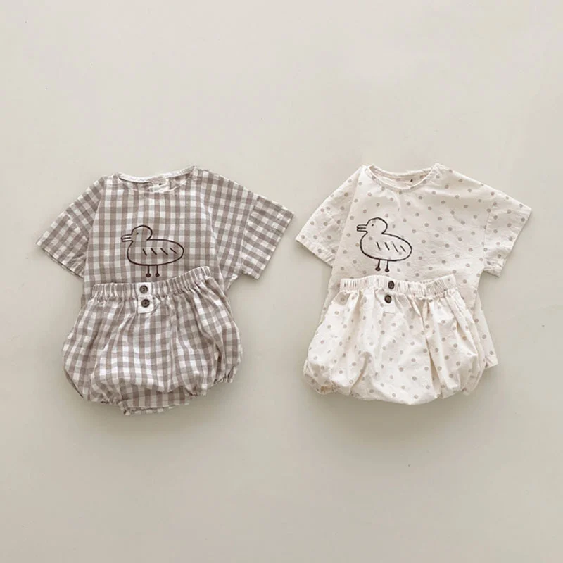 2022 Summer Baby Boys Girls Clothes Set Casual Cute Duck Pattern Short Sleeve T-shirt and Shorts Two-piece Suits
2022 Summer Baby Boys Girls Clothes Set Casual Cute Duck Pattern Short Sleeve T-shirt and Shorts Two-piece Suits