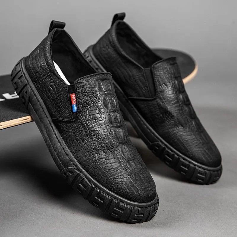 Men's Shoes Fashion Loafers Breathable Comfortable Crocodile Print Shoes Casual Shoes Outdoor Sports Shoes Men Vulcanized Shoes
Men's Shoes Fashion Loafers Breathable Comfortable Crocodile Print Shoes Casual Shoes Outdoor Sports Shoes Men Vulcanized Shoes
