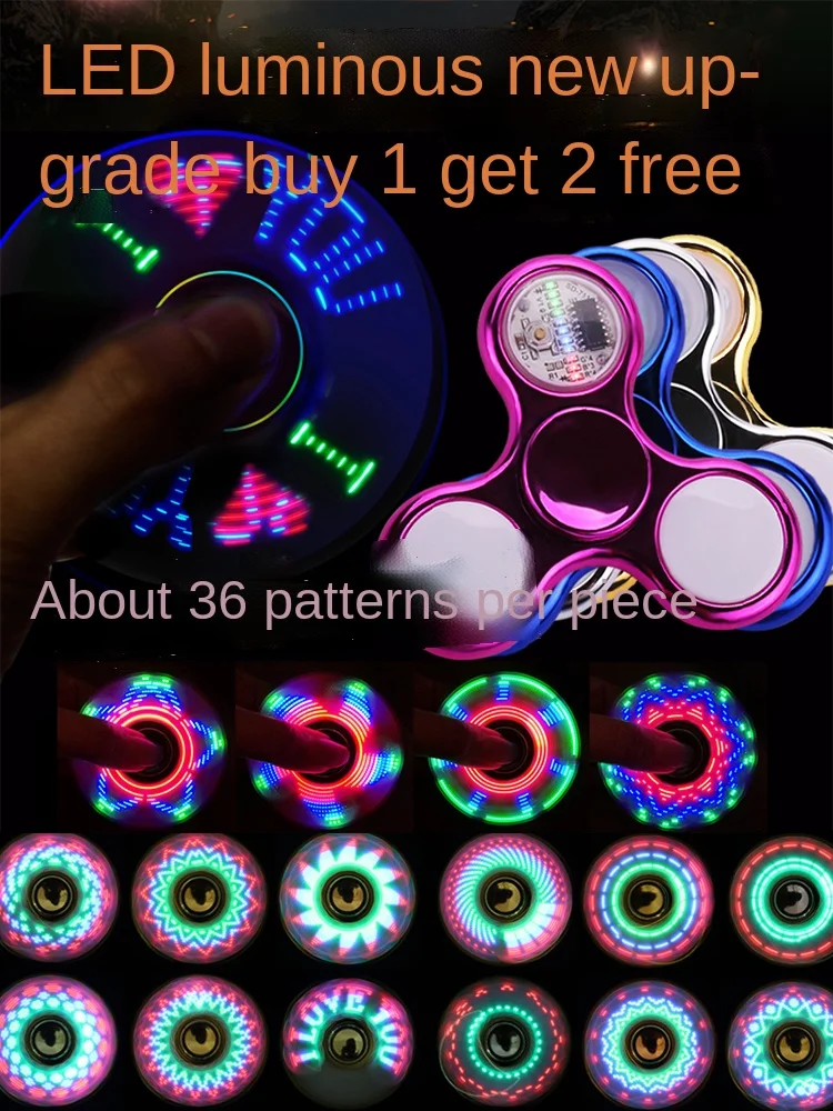 Fingertip Gyro EDC Luminous Limited Edition Colorful Rotating Children's Toy Finger Advanced Black Technology Hand Spinner
Fingertip Gyro EDC Luminous Limited Edition Colorful Rotating Children's Toy Finger Advanced Black Technology Hand Spinner