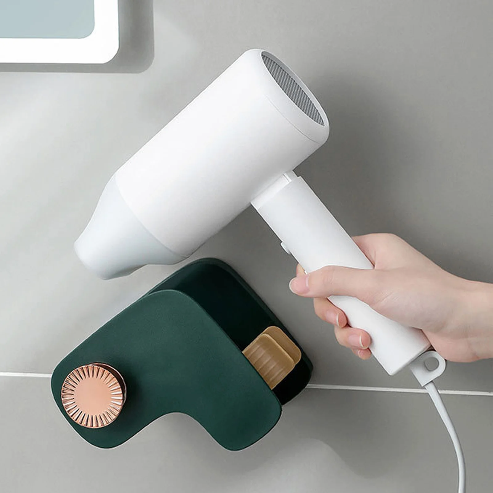 Hair Dryer Rack Free Punch Toilet Wall-mounted Hair Dryer Bracket Bathroom Air Duct Storage Shelf Hanger
Hair Dryer Rack Free Punch Toilet Wall-mounted Hair Dryer Bracket Bathroom Air Duct Storage Shelf Hanger