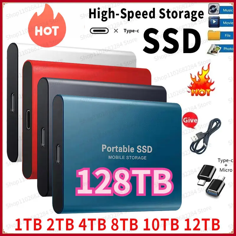 Portable SSD 64/8TB High-capacity USB/Type-C Interface High-speed 2TB Mini Hard Disk External Hard Disk For laptops/desktop/ps4
Portable SSD 64/8TB High-capacity USB/Type-C Interface High-speed 2TB Mini Hard Disk External Hard Disk For laptops/desktop/ps4