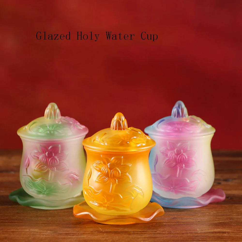 Glaze Lotus Holy Water Cup, Glass Lotus Water Supply Cup, Water Purification Cup Small Medium Large
Glaze Lotus Holy Water Cup, Glass Lotus Water Supply Cup, Water Purification Cup Small Medium Large