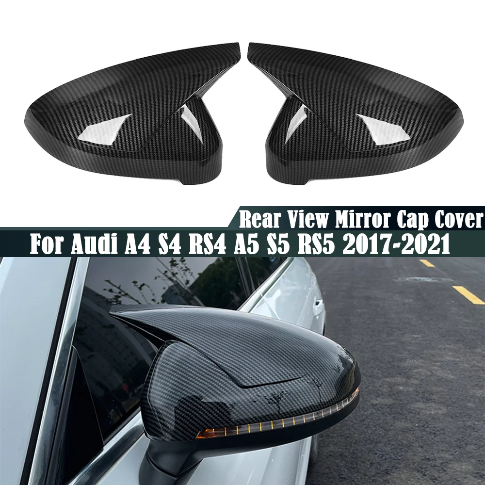 2pcs Side Mirror Cap Covers For Audi A4 S4 RS4 A5 S5 RS5 2017-2021 Black / Carbon Look Rearview Mirror Cover Cap Car Styling
2pcs Side Mirror Cap Covers For Audi A4 S4 RS4 A5 S5 RS5 2017-2021 Black / Carbon Look Rearview Mirror Cover Cap Car Styling