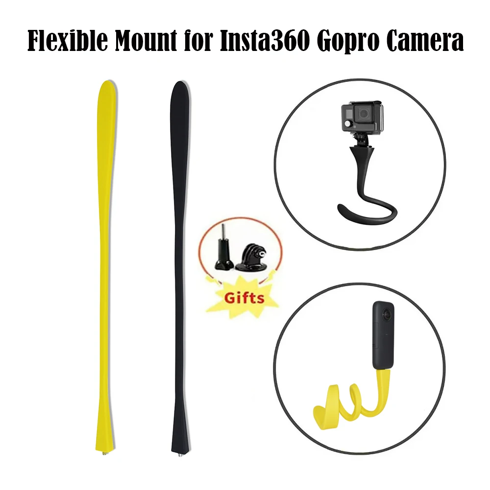 

Flexible Selfie Stick Monopod Tripod For Insta360 X3 One X2 Rs GoPro 11 10 9 8 DJI Action 2 3 Action Camera Octopus Mount Tripod