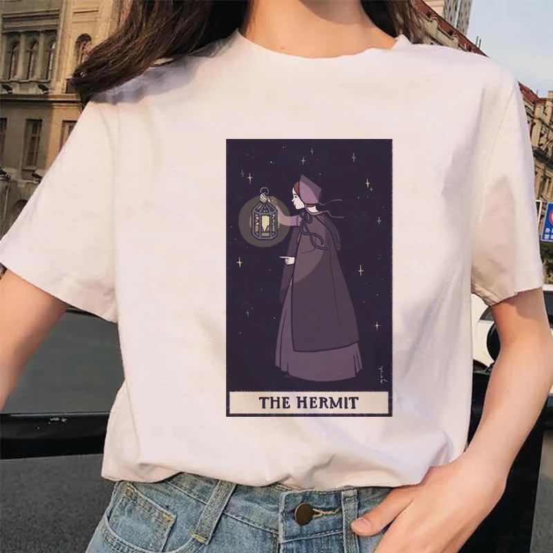 Women's Tarot Card Flower Funny Time Ladies Cartoon Fashion Short Sleeve Summer Printed T-shirt Women's T-shirt Top Pattern.
Women's Tarot Card Flower Funny Time Ladies Cartoon Fashion Short Sleeve Summer Printed T-shirt Women's T-shirt Top Pattern.