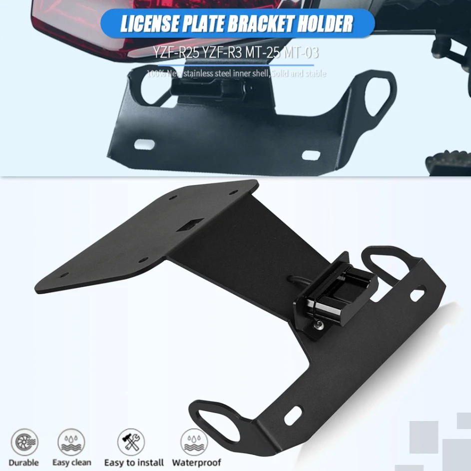 Motorcycle Tail License Plate Bracket Holder With LED Light For YAMAHA YZFR25 YZF-R25 YZF R25 2014 2015 2016 2017 2018 2019 2020
Motorcycle Tail License Plate Bracket Holder With LED Light For YAMAHA YZFR25 YZF-R25 YZF R25 2014 2015 2016 2017 2018 2019 2020