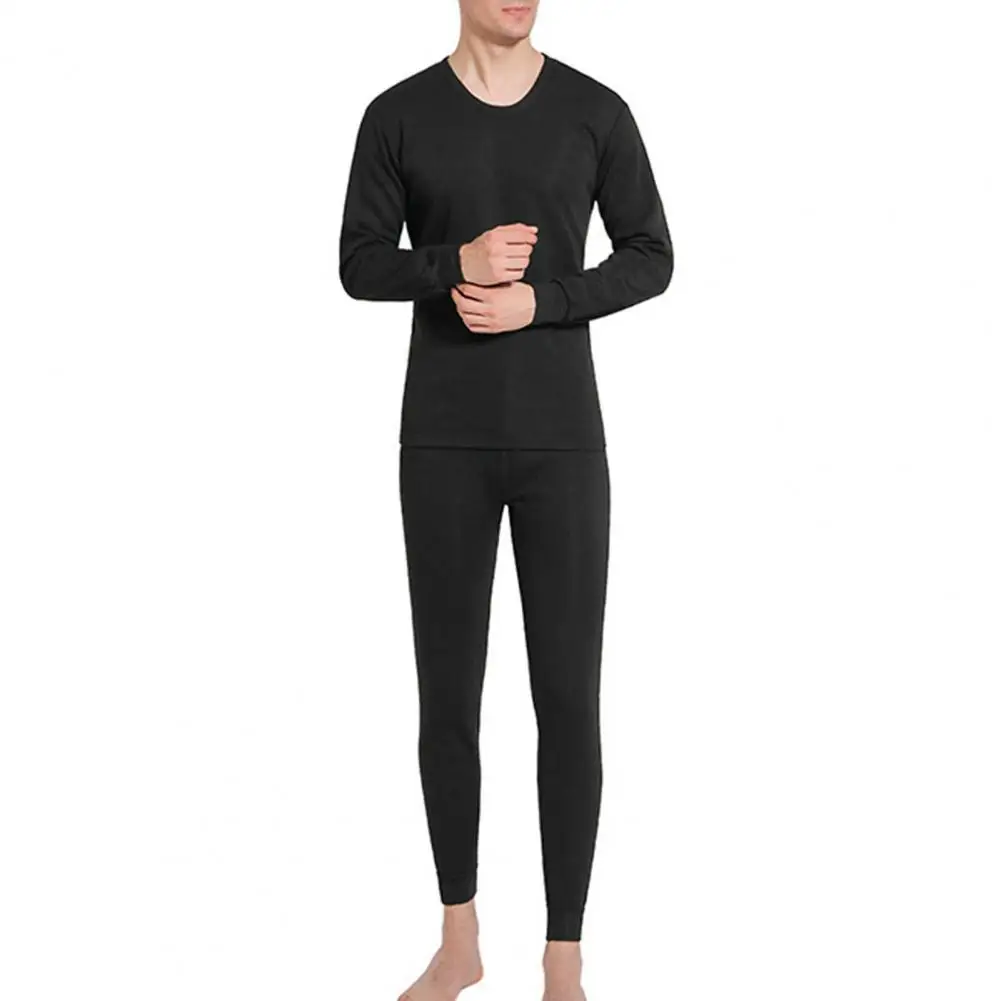 Solid Color Men Suit Winter Men Thermal Underwear Set Warm Slim Fit Elastic Pajamas for Homewear Winter Loungewear Set
Solid Color Men Suit Winter Men Thermal Underwear Set Warm Slim Fit Elastic Pajamas for Homewear Winter Loungewear Set