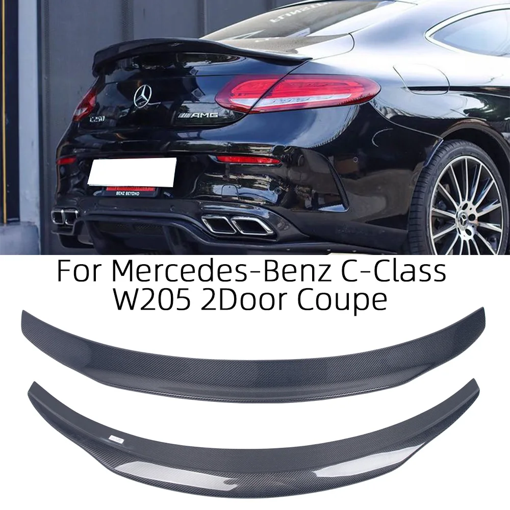 

Для Mercedes-Benz C-Class C205 W205 двухдверный купе PSM стиль углеродное волокно задний спойлер крыло багажника 2015-2023 FRP сотовая ковка