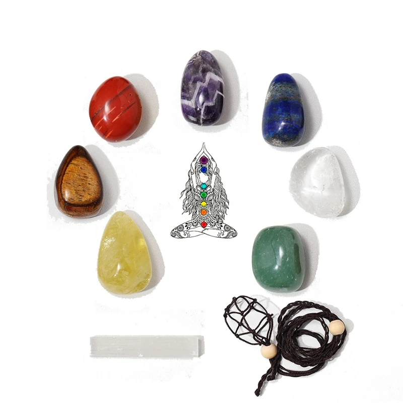Натуральный хрустальный драгоценный камень семь чакр каллинг камни ручной работы DIY ожерелье ювелирные изделия чакра терапия здоровый кварц с селенитом
Натуральный хрустальный драгоценный камень семь чакр каллинг камни ручной работы DIY ожерелье ювелирные изделия чакра терапия здоровый кварц с селенитом