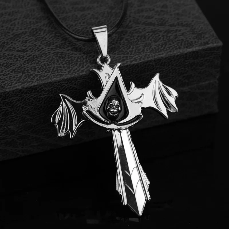 Skeleton Women's Neck Chain Silver White and Black Goth Bat Wing Jewelry Cross Necklace for Women Pendant Choker Valentines Day
Skeleton Women's Neck Chain Silver White and Black Goth Bat Wing Jewelry Cross Necklace for Women Pendant Choker Valentines Day
