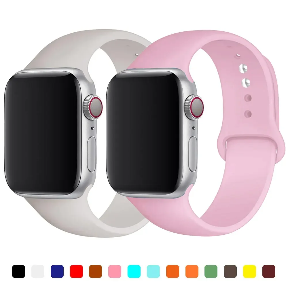 Sport strap for Apple watch band 44mm 45mm 42mm 40mm 41mm 45 mm silicone bracelet correa iwatch series 7 8 SE 6 5 4 3 Ultra 49mm
Sport strap for Apple watch band 44mm 45mm 42mm 40mm 41mm 45 mm silicone bracelet correa iwatch series 7 8 SE 6 5 4 3 Ultra 49mm