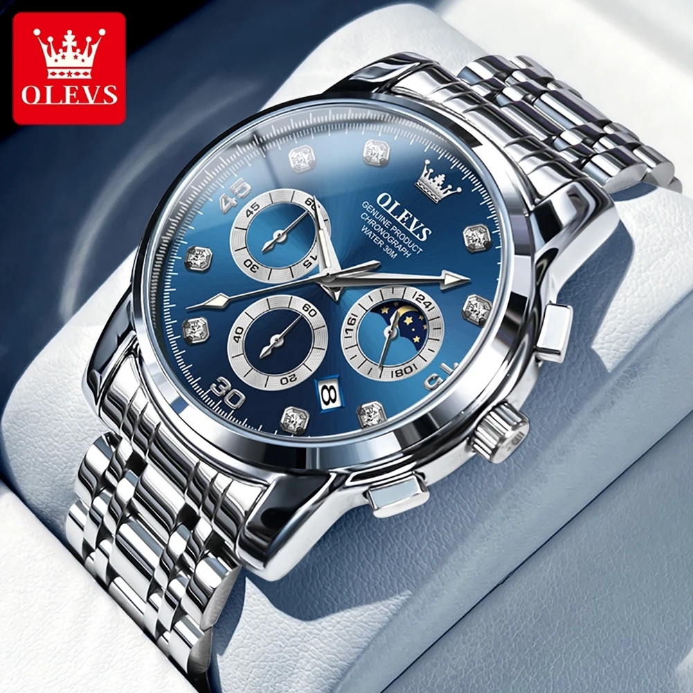 2023 New In OLEVS Quartz Watch For Men Multifunction Chronograph Classic Business Male Wristwatch Stainless Steel Reloj Hombre
2023 New In OLEVS Quartz Watch For Men Multifunction Chronograph Classic Business Male Wristwatch Stainless Steel Reloj Hombre