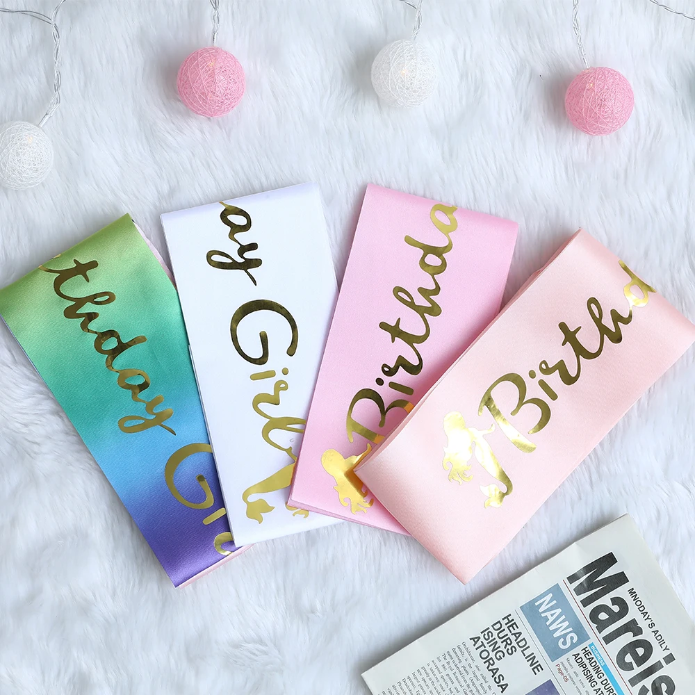 1Pcs Mermaid Shoulder Strap Happy Birthday Party For Girls Birthday The Little Mermaid Party Decorations Baby Shower Supplies
1Pcs Mermaid Shoulder Strap Happy Birthday Party For Girls Birthday The Little Mermaid Party Decorations Baby Shower Supplies