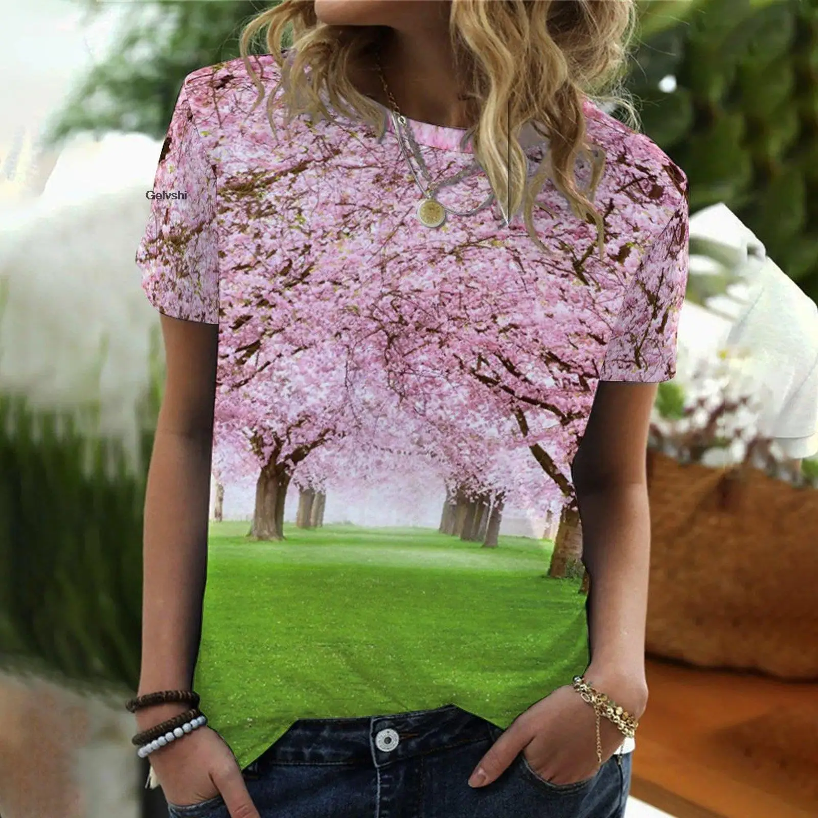 2022 Oversized Beautiful Flower Ladies T-Shirt 3D Floral Short Sleeve Casual Everyday Round Neck Floral Beauty Sexy Top
2022 Oversized Beautiful Flower Ladies T-Shirt 3D Floral Short Sleeve Casual Everyday Round Neck Floral Beauty Sexy Top