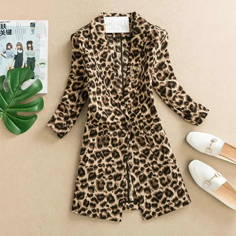 Leopard Print Small Suit Acket Female 2023 New Spring and Summer Korean Temperament Women's Cropped Sleeve Suit Jacket M1060
Leopard Print Small Suit Acket Female 2023 New Spring and Summer Korean Temperament Women's Cropped Sleeve Suit Jacket M1060