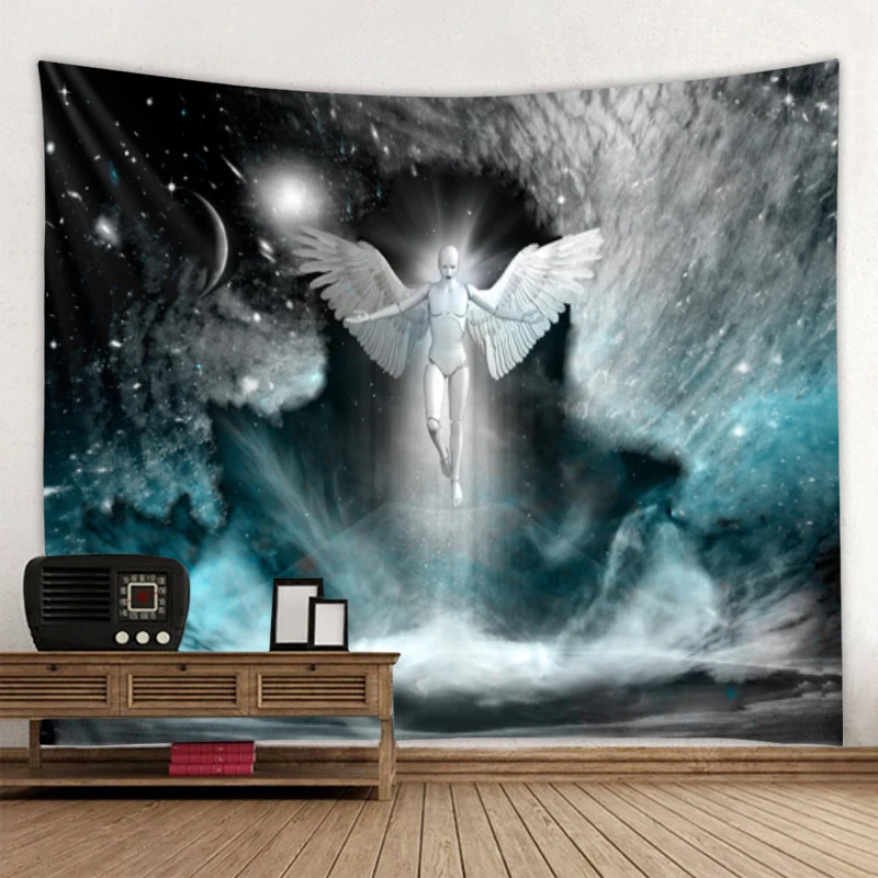 Magic Angel Print Tapestry Wall Hanging Art Deco Blanket Bedroom Living Room Decor Background Fabric Under the Stars tapiz
Magic Angel Print Tapestry Wall Hanging Art Deco Blanket Bedroom Living Room Decor Background Fabric Under the Stars tapiz