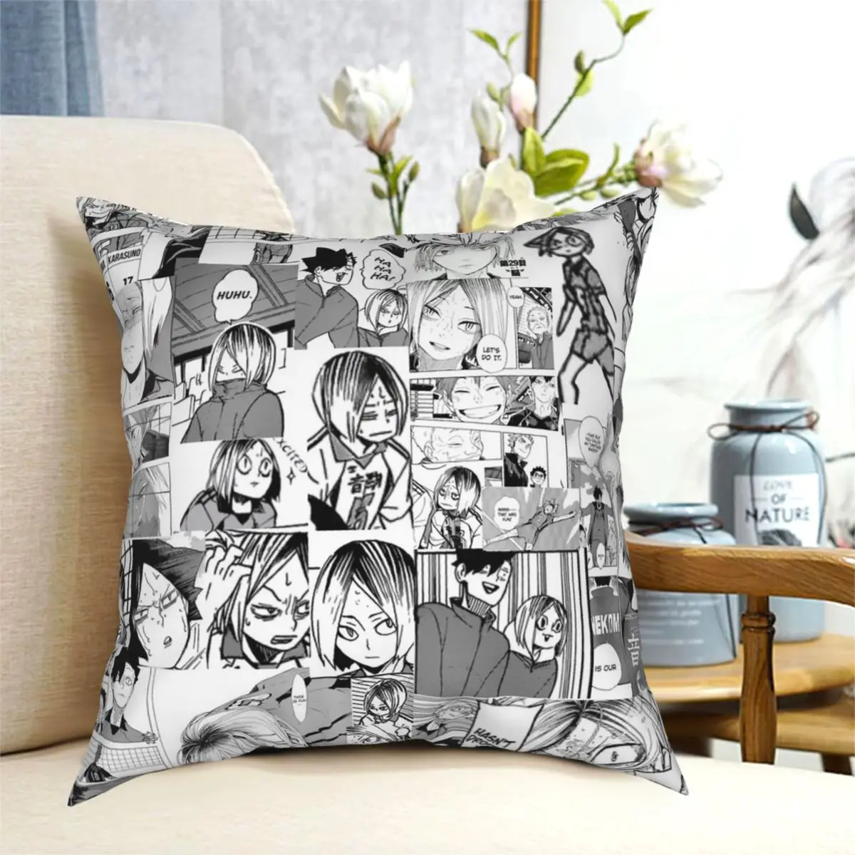 Kenma Kozume Manga CollageHaikyuu Square Pillowcase Polyester Pattern Zip Decorative Pillow Case Home Cushion Cover 45*45cm
Kenma Kozume Manga CollageHaikyuu Square Pillowcase Polyester Pattern Zip Decorative Pillow Case Home Cushion Cover 45*45cm