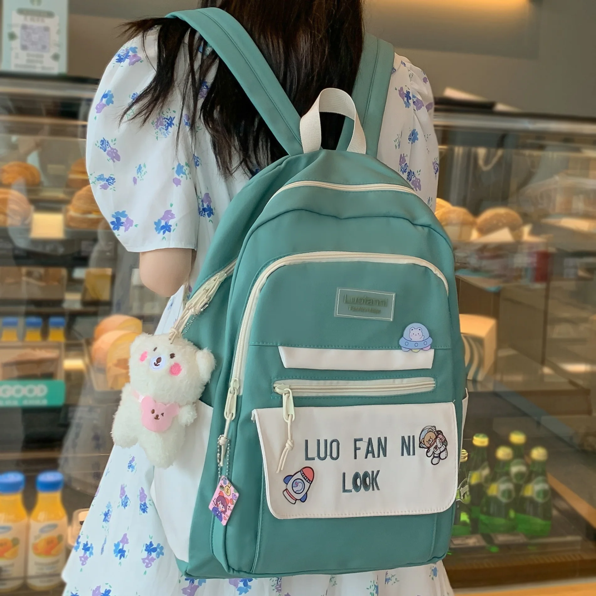 Girl Travel Green Harajuku High Capacity Book Backpack Lady Kawaii Bag Female Laptop College Packet Fashion Women SchoolBag New
Girl Travel Green Harajuku High Capacity Book Backpack Lady Kawaii Bag Female Laptop College Packet Fashion Women SchoolBag New