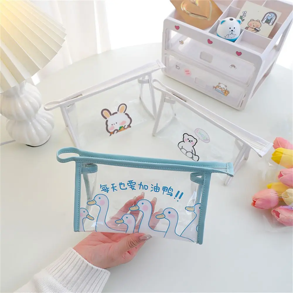 Cute Pen Bag Simple Girls Zipper Pencil Case Stationery Storage Transparent Storage Bag
Cute Pen Bag Simple Girls Zipper Pencil Case Stationery Storage Transparent Storage Bag