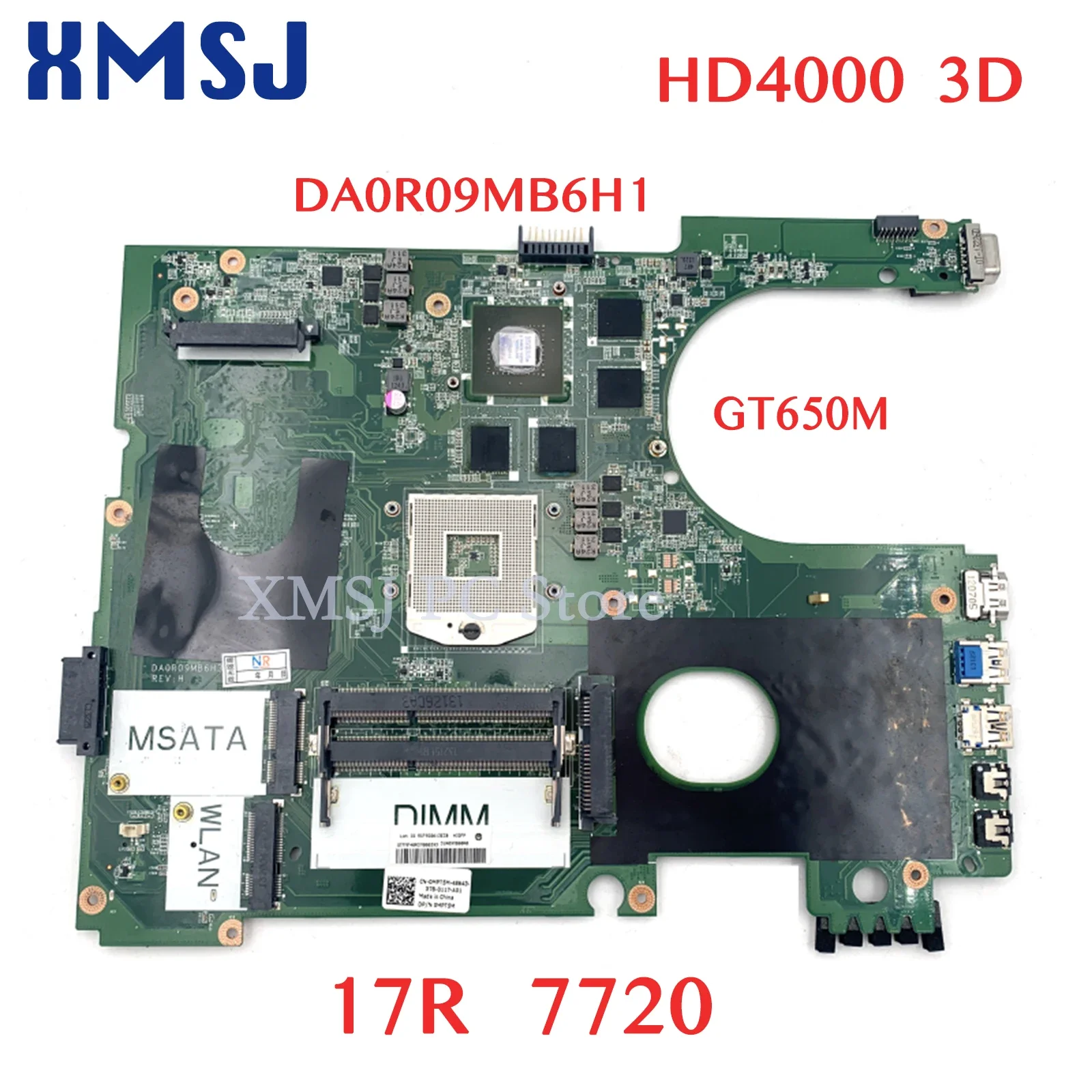 XMSJ For DELL 17R 7720 Laptop Motherboard DA0R09MB6H1 CN-0MPT5M MPT5M 0MPT5M GT650M 2GB GPU HD4000 3D Version Main Board
XMSJ For DELL 17R 7720 Laptop Motherboard DA0R09MB6H1 CN-0MPT5M MPT5M 0MPT5M GT650M 2GB GPU HD4000 3D Version Main Board