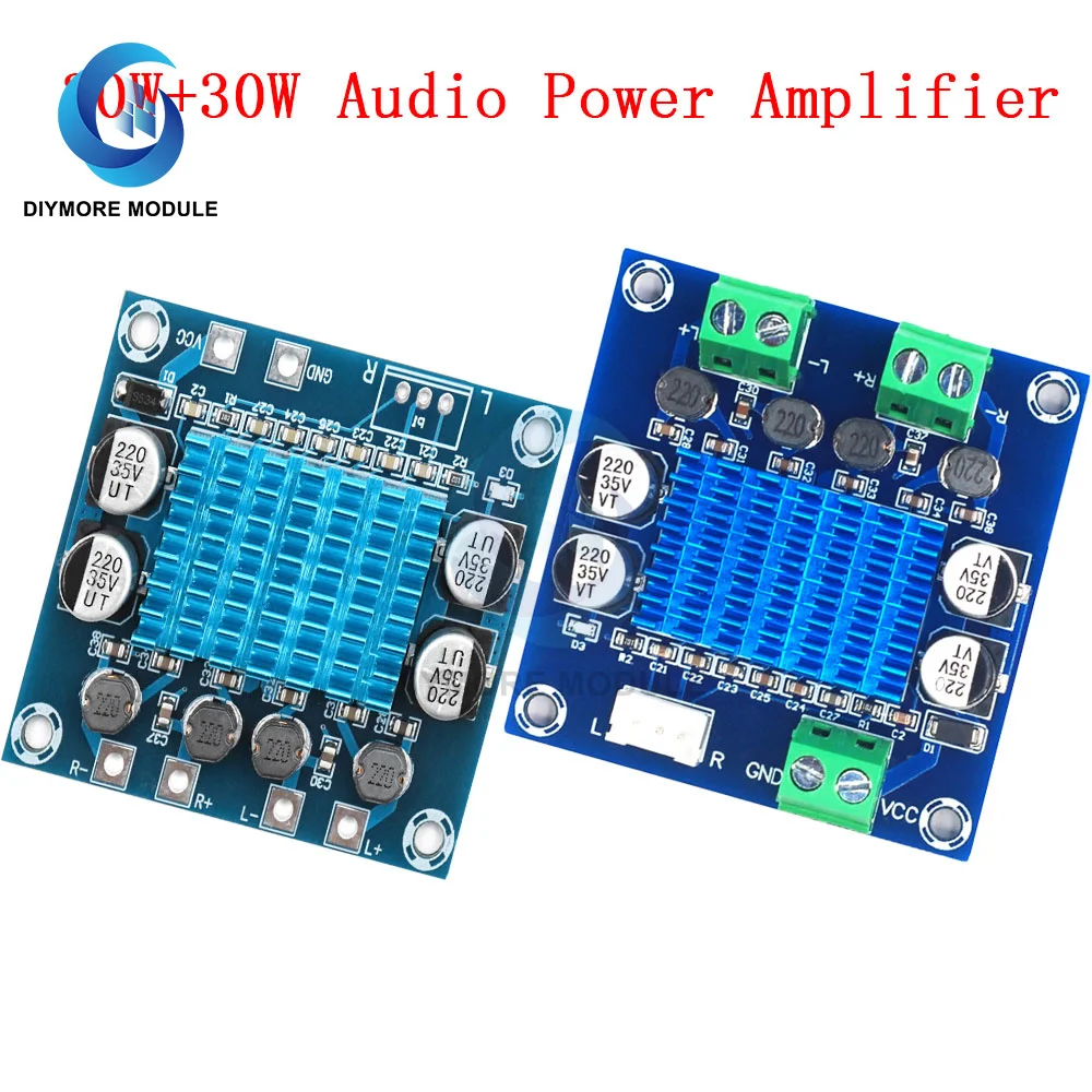 TPA3110 XH-A232 30W+30W 2.0 Channel Digital Stereo Audio Power Amplifier Board DC 8-26V 3A C6-001
TPA3110 XH-A232 30W+30W 2.0 Channel Digital Stereo Audio Power Amplifier Board DC 8-26V 3A C6-001