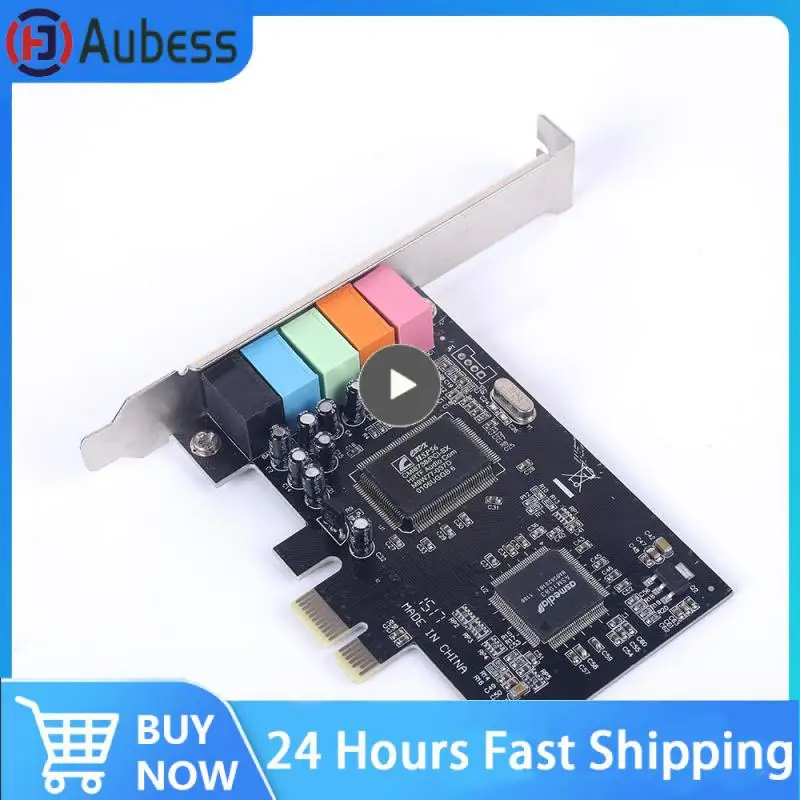 1 Pcs Surround Pci-e Internal Sound Cards Recording Lightweight Cmi8738 Chipset Audio High Quality Playback Consumer Electronics
1 Pcs Surround Pci-e Internal Sound Cards Recording Lightweight Cmi8738 Chipset Audio High Quality Playback Consumer Electronics