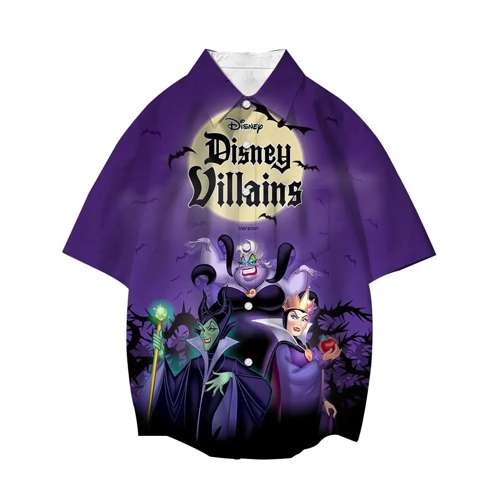 Disney Maleficent 3D Shirts Men Women Street Tops Cartoon Lapel Short Sleeve Boys Girls Casual Button Loose Shirt
Disney Maleficent 3D Shirts Men Women Street Tops Cartoon Lapel Short Sleeve Boys Girls Casual Button Loose Shirt