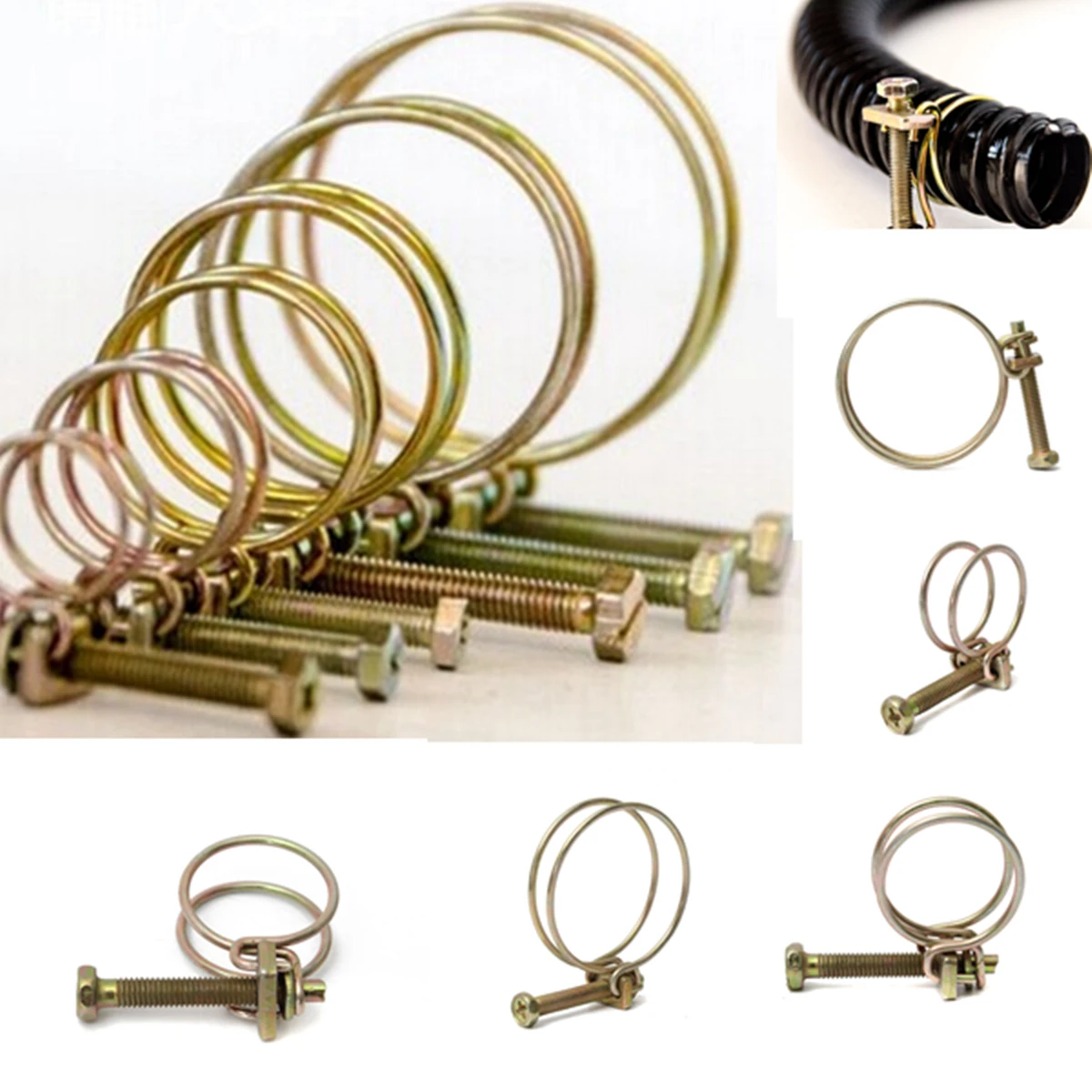 2Pcs Hose Clamp Adjustable Pipe Clamp Double Wire Hose Clip Clamp Plumbing Fastener Hardware 20 Sizes
2Pcs Hose Clamp Adjustable Pipe Clamp Double Wire Hose Clip Clamp Plumbing Fastener Hardware 20 Sizes