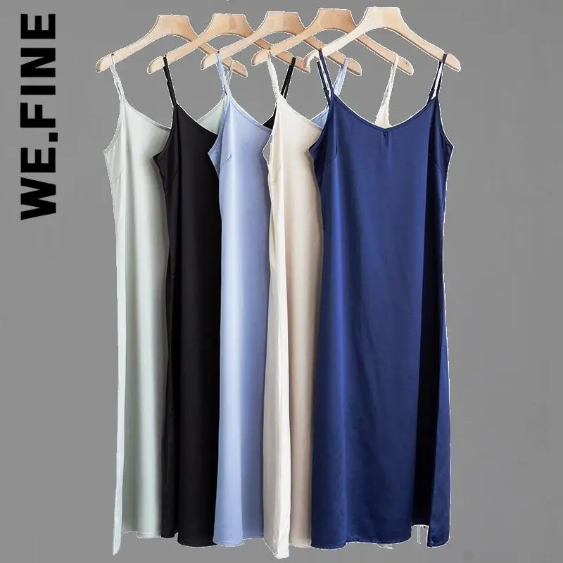 We.Fine Fashion Dress Women Adjustable Strap Satin Maxi Long Party Dresses Slim Harajuku Female Vestidos Woman Clothes
We.Fine Fashion Dress Women Adjustable Strap Satin Maxi Long Party Dresses Slim Harajuku Female Vestidos Woman Clothes