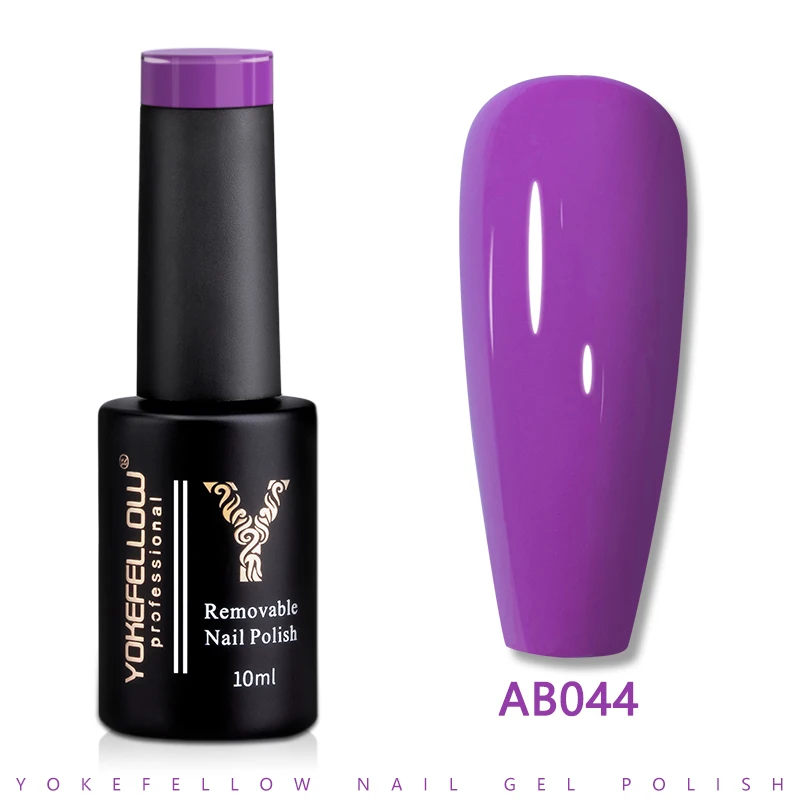 

Yokeсмар UV светодиодный Гель-лак для ногтей розовый-фиолетовый AB044 10 мл профессиональные полуперманентные гелевые лаки для ногтей