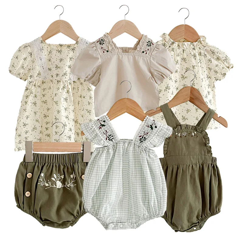 Baby Girls Romper Fashion Floral Embroidery Overalls Summer Clothing for Newborn Jumpsuit Infant Dress Shorts Korean Costume
Baby Girls Romper Fashion Floral Embroidery Overalls Summer Clothing for Newborn Jumpsuit Infant Dress Shorts Korean Costume