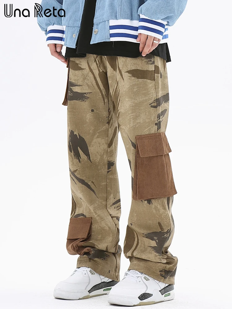 Una Reta Man Pants New Arrivals Hip Hop Pockets Cargo Pants Harajuku Camouflage Fashion Streetwear Casual Trousers For Men 
Una Reta Man Pants New Arrivals Hip Hop Pockets Cargo Pants Harajuku Camouflage Fashion Streetwear Casual Trousers For Men