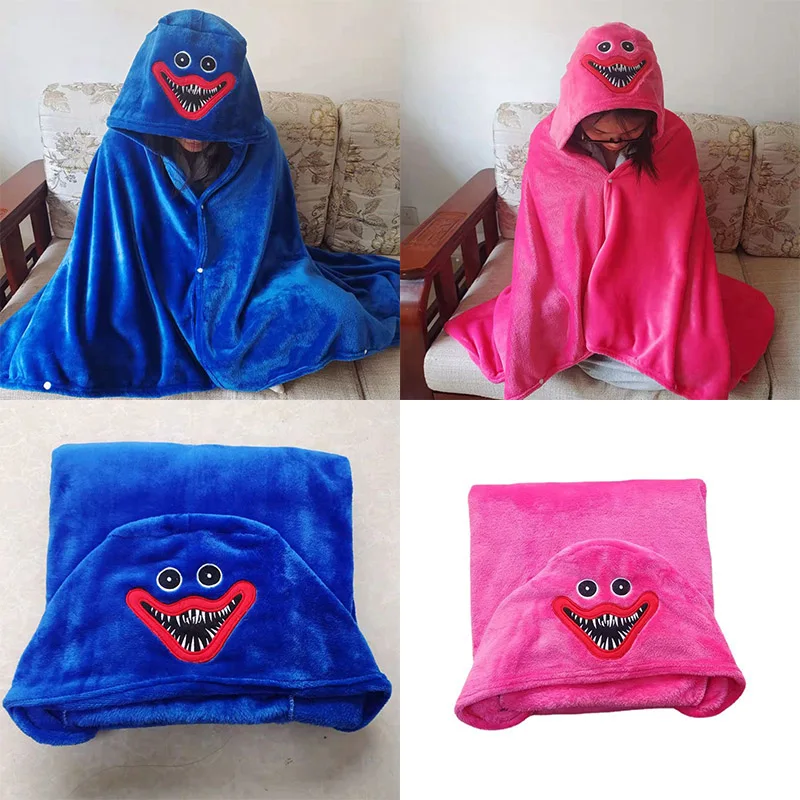 New Huggy Wuggy Oversized Hoodie Blanket Warm Plush Coral Fleece Blankets With Sleeves Wearable Blanket Children Gift 
New Huggy Wuggy Oversized Hoodie Blanket Warm Plush Coral Fleece Blankets With Sleeves Wearable Blanket Children Gift