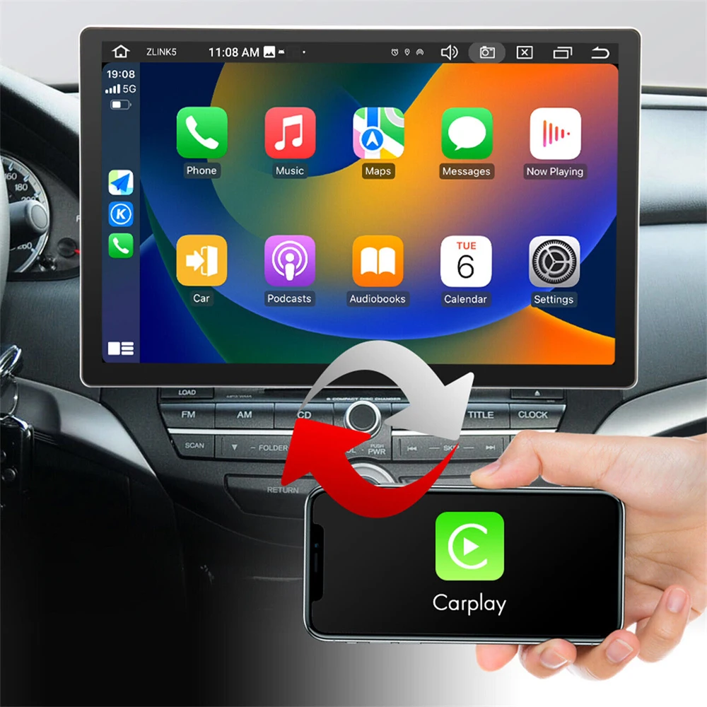 

13.3 inch Android 12 Car Radio Carplay GPS Navigation Auto Stereo HeadUnit Multimedia Player Radio 4G+WIFI Internet DSP Support