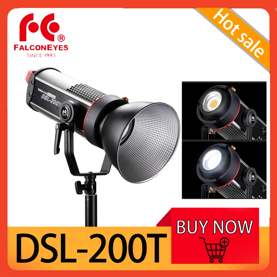 Falcon Eyes DSL-200T Studio Lamp 200W Bowens Mount LED 5600K Daylight Professional Photography Light
Falcon Eyes DSL-200T Studio Lamp 200W Bowens Mount LED 5600K Daylight Professional Photography Light