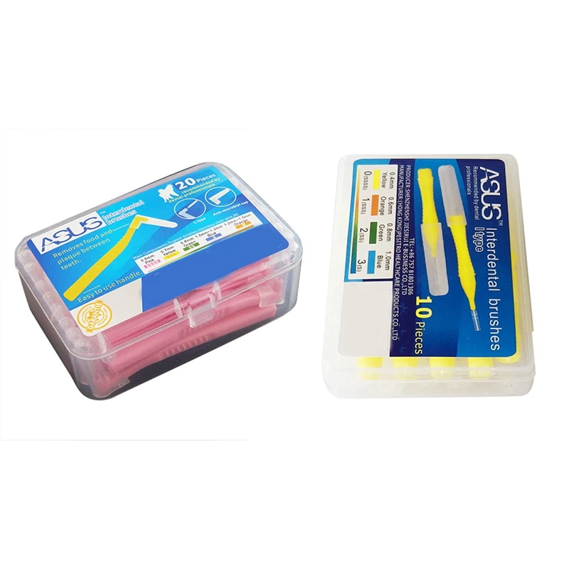 ASUS 30 Pcs Orthodontic Toothbrush Interdental Brushing Brush Clearance Brush Cleaner, 10Pcs 0.4MM & 20Pcs 0.6MM
ASUS 30 Pcs Orthodontic Toothbrush Interdental Brushing Brush Clearance Brush Cleaner, 10Pcs 0.4MM & 20Pcs 0.6MM